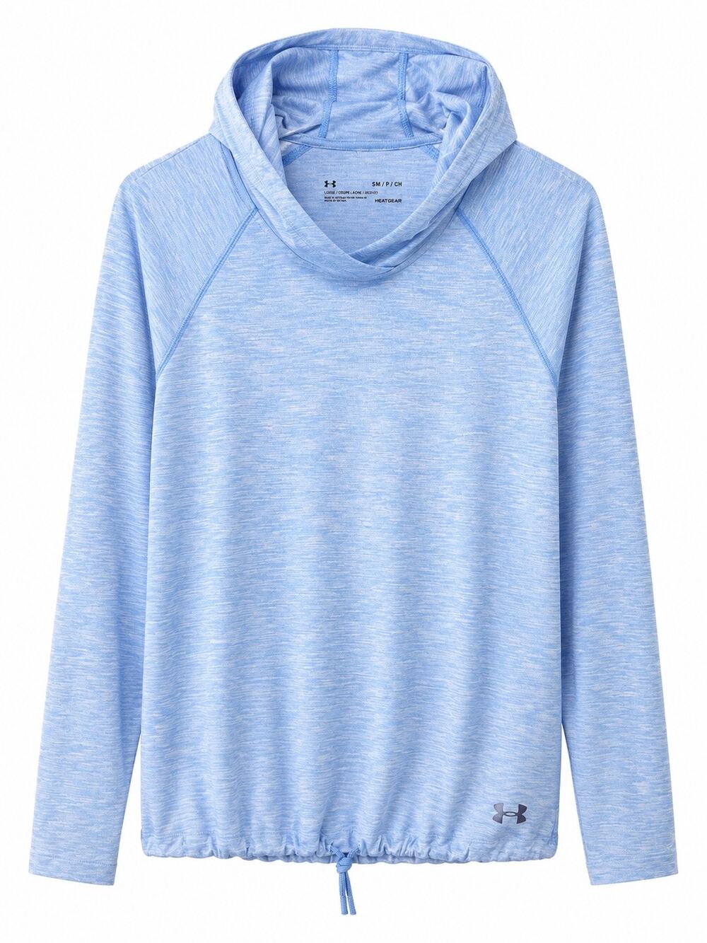 Under Armour HeatGear Blue Cowl Neck Hoodie Women's Small